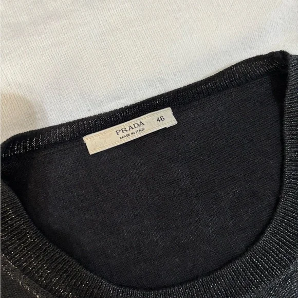 Prada Black Knit Top - Picture 2 of 4